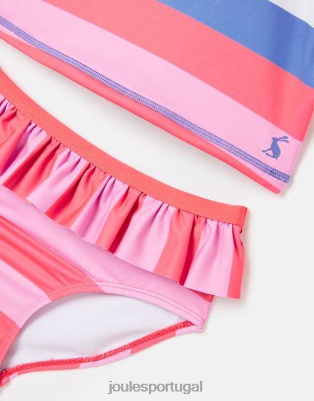 laurielle tankini 2-12 anos garotas faixa múltipla Joules vestuário 2X26V296