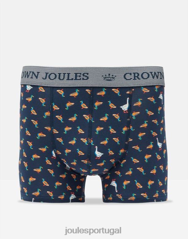 boxers de algodão coroa pacote com 2 homens ganso pato marinho Joules acessórios 2X26V170