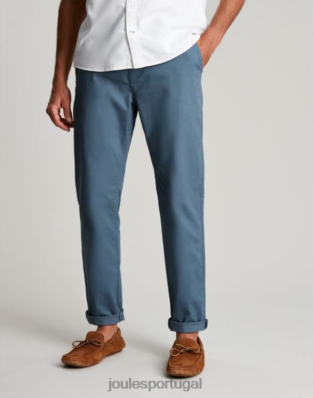 calça jeans slim fit homens azul Joules vestuário 2X26V240