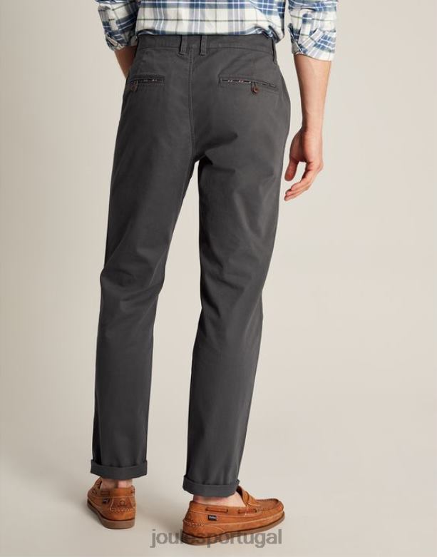 calça jeans slim fit homens cinza escuro Joules vestuário 2X26V236