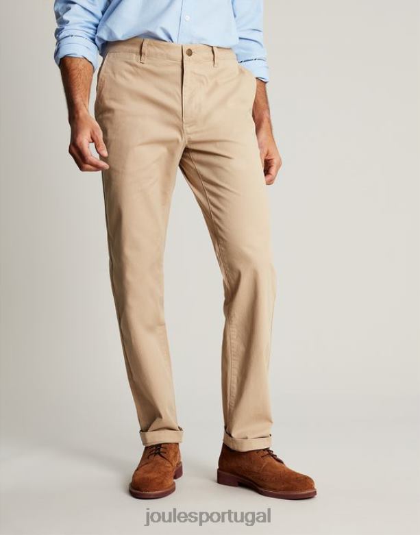 calça jeans slim fit homens marrom Joules vestuário 2X26V162