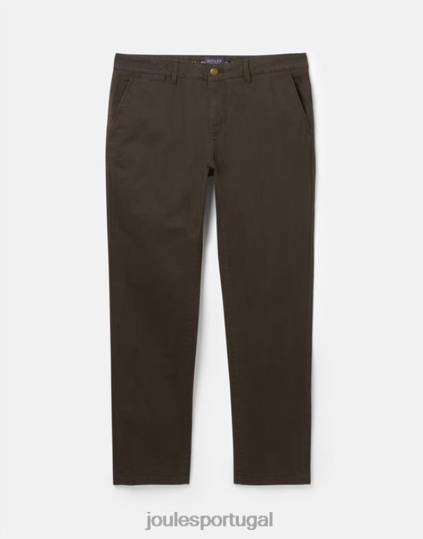 calça jeans slim fit homens verde cáqui Joules vestuário 2X26V213