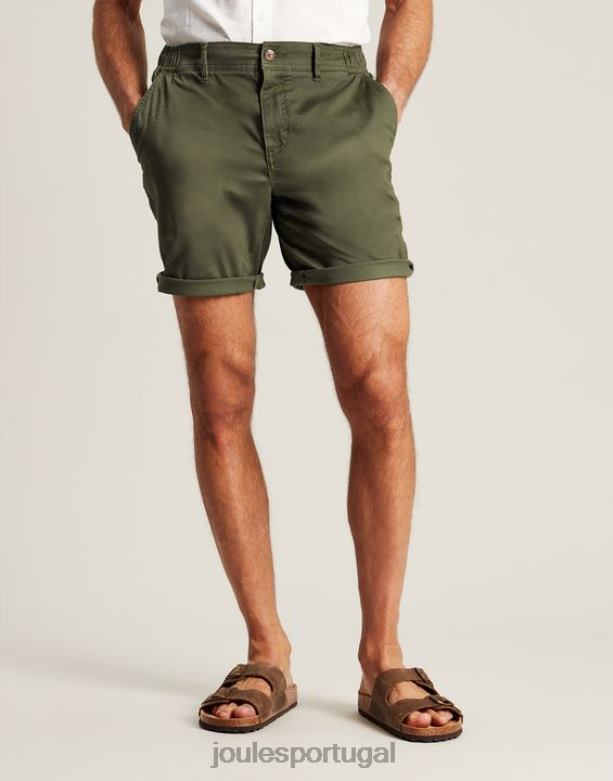 shorts chino dockside homens patrimônio verde Joules vestuário 2X26V248