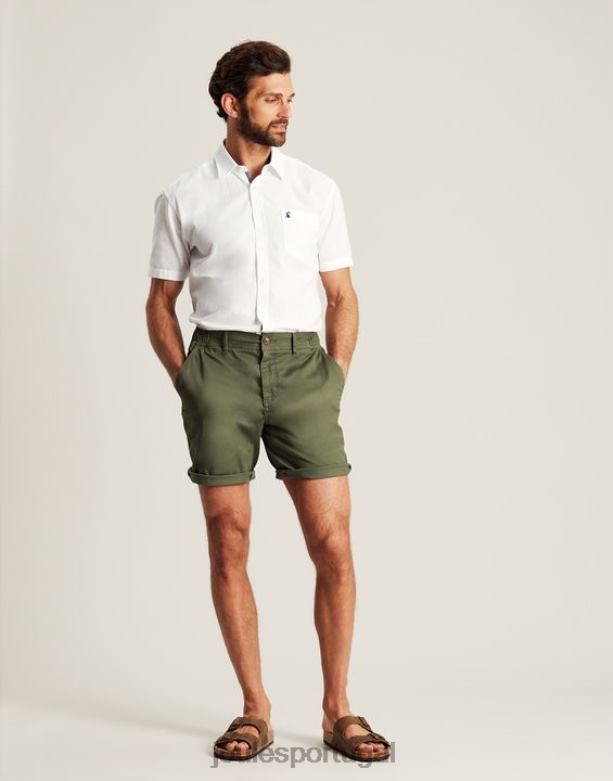 shorts chino dockside homens patrimônio verde Joules vestuário 2X26V248