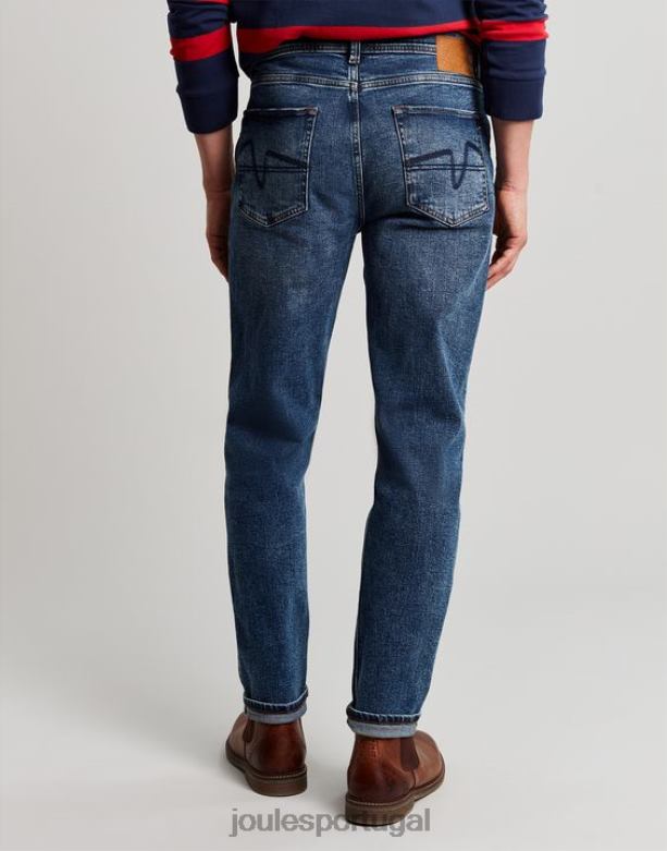 the oakham jeans slim fit 5 bolsos homens jeans de lavagem média Joules vestuário 2X26V230