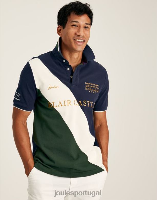 camisa pólo blair manga curta homens marinha francesa Joules vestuário 2X26V169