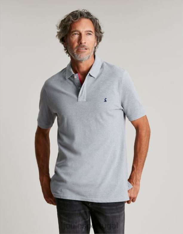 camisa polo amadeirada homens Margarida cinzenta Joules vestuário 2X26V182