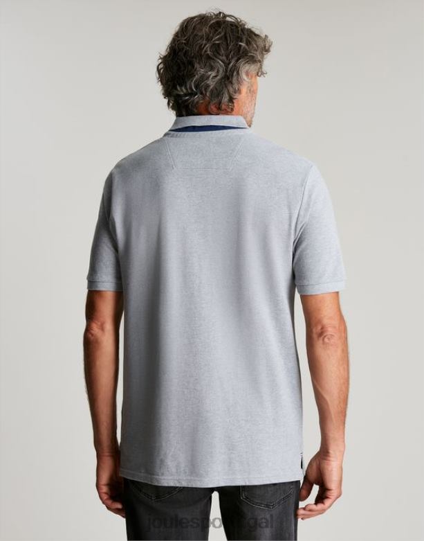 camisa polo amadeirada homens Margarida cinzenta Joules vestuário 2X26V182