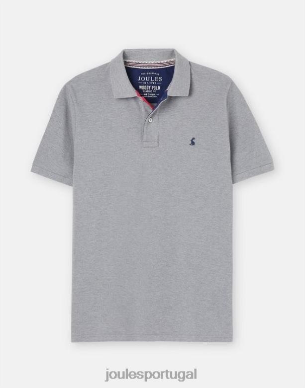 camisa polo amadeirada homens Margarida cinzenta Joules vestuário 2X26V182