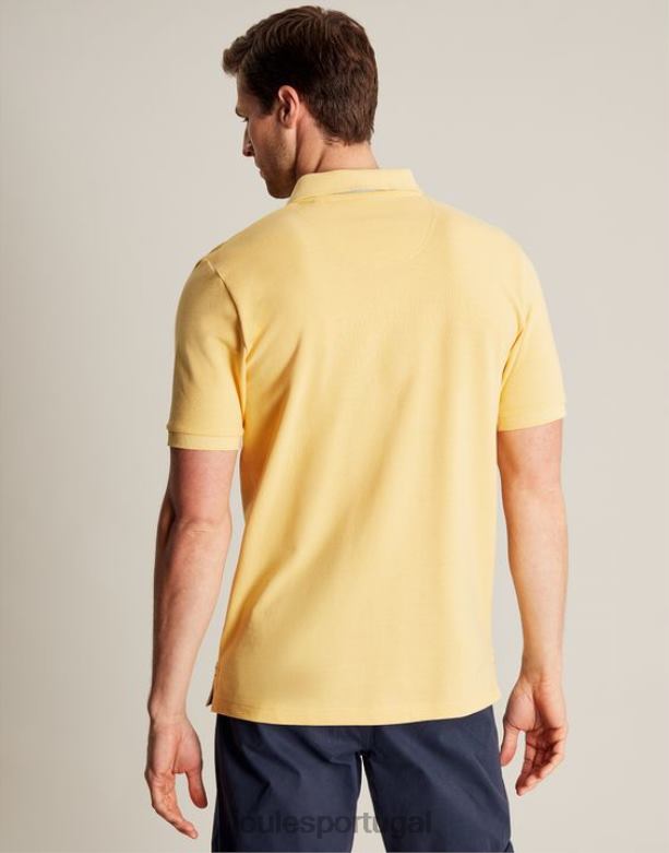 camisa polo amadeirada homens amarelo claro Joules vestuário 2X26V187