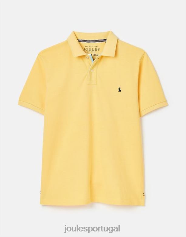 camisa polo amadeirada homens amarelo claro Joules vestuário 2X26V187