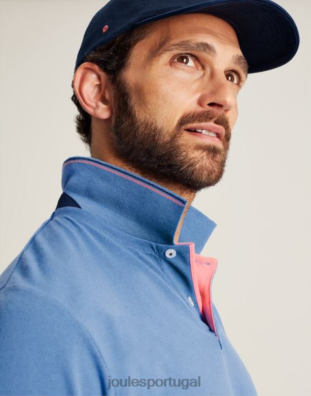 camisa polo amadeirada homens azul Joules vestuário 2X26V188