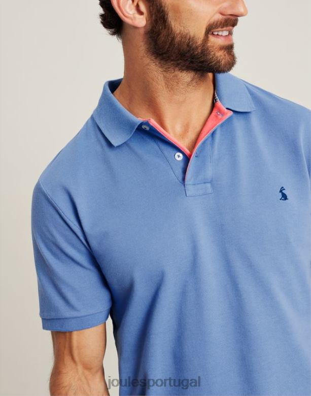 camisa polo amadeirada homens azul Joules vestuário 2X26V188