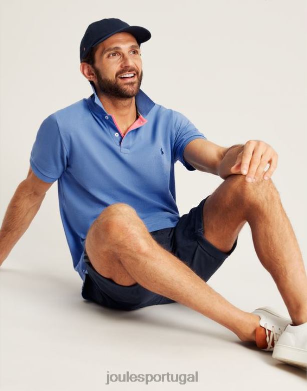 camisa polo amadeirada homens azul Joules vestuário 2X26V188