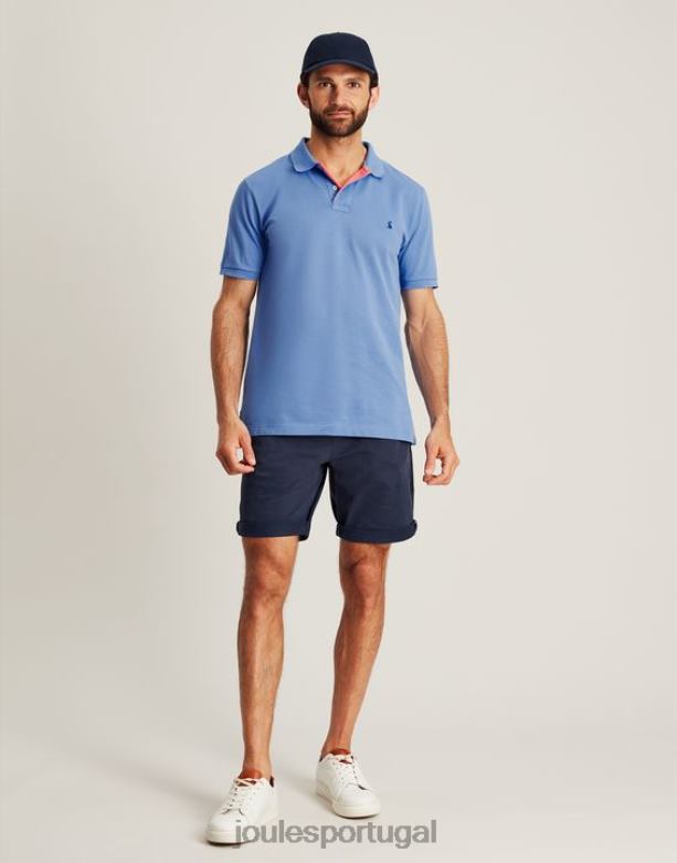 camisa polo amadeirada homens azul Joules vestuário 2X26V188