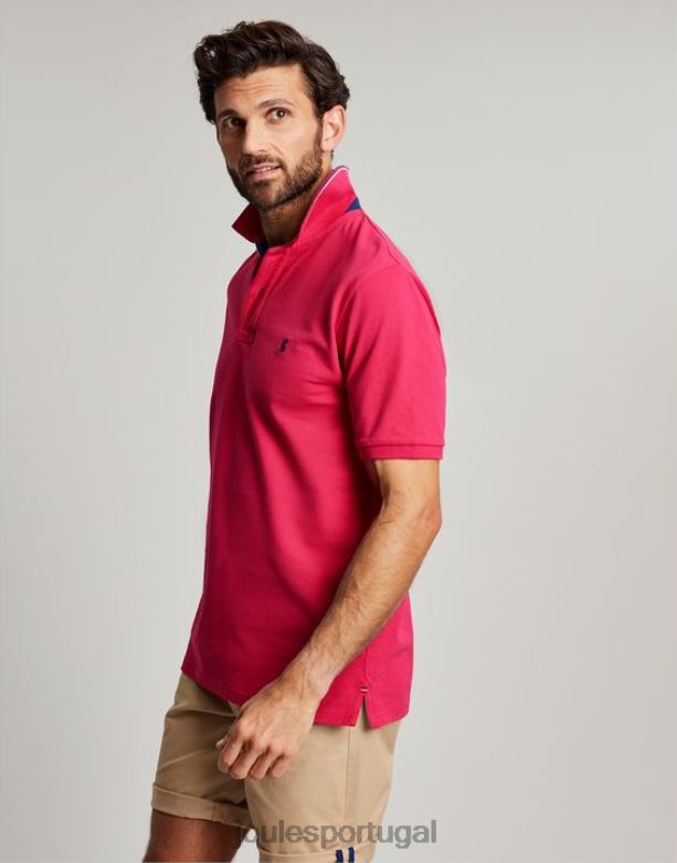 camisa polo amadeirada homens framboesa profunda Joules vestuário 2X26V196