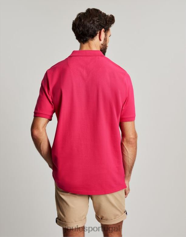 camisa polo amadeirada homens framboesa profunda Joules vestuário 2X26V196