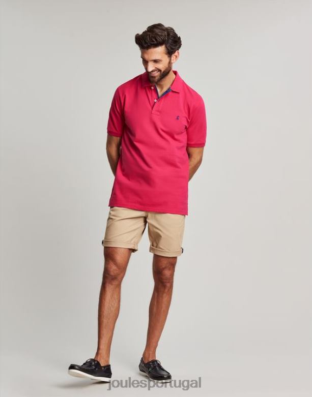 camisa polo amadeirada homens framboesa profunda Joules vestuário 2X26V196