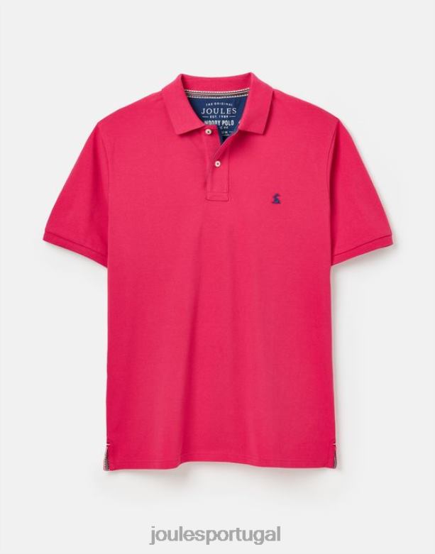camisa polo amadeirada homens framboesa profunda Joules vestuário 2X26V196