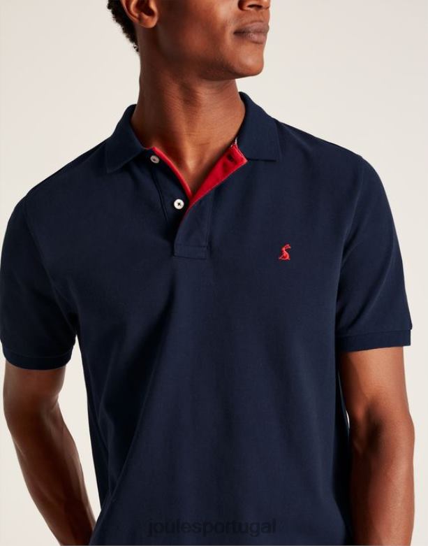 camisa polo amadeirada homens marinha francesa Joules vestuário 2X26V181