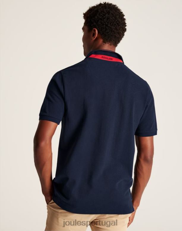 camisa polo amadeirada homens marinha francesa Joules vestuário 2X26V181