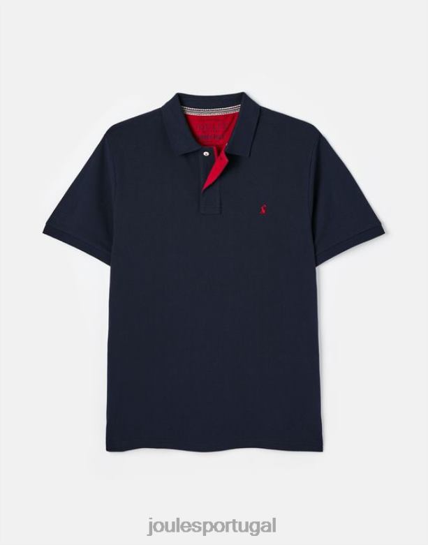 camisa polo amadeirada homens marinha francesa Joules vestuário 2X26V181