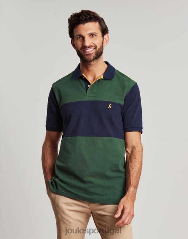 camisa polo amadeirada homens verde escuro Joules vestuário 2X26V173