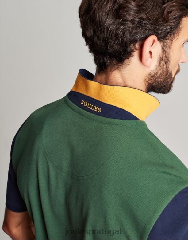 camisa polo amadeirada homens verde escuro Joules vestuário 2X26V173