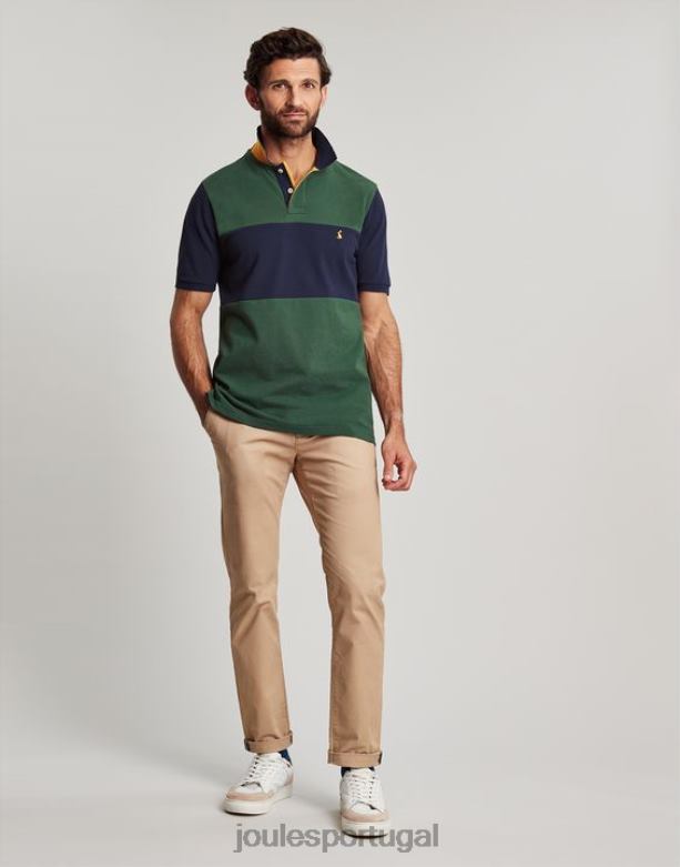 camisa polo amadeirada homens verde escuro Joules vestuário 2X26V173