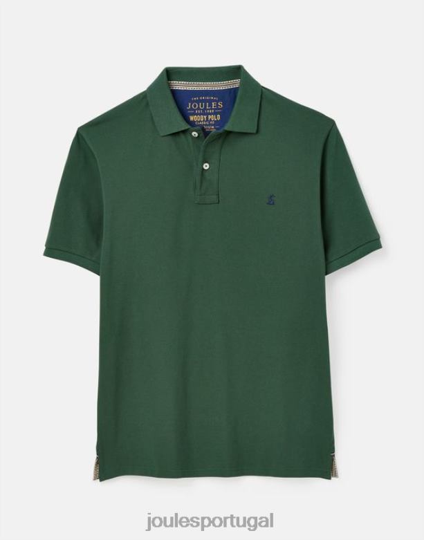 camisa polo amadeirada homens verde escuro Joules vestuário 2X26V192