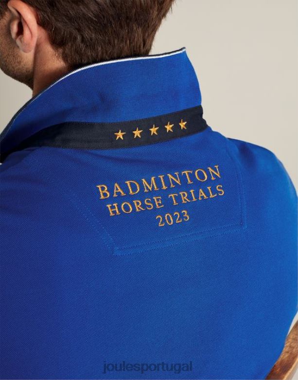 camisa polo de badminton homens azul Joules vestuário 2X26V176