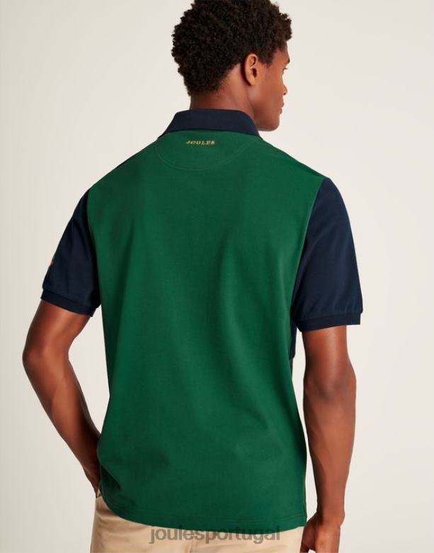 camisa polo decorada homens verde Joules vestuário 2X26V221