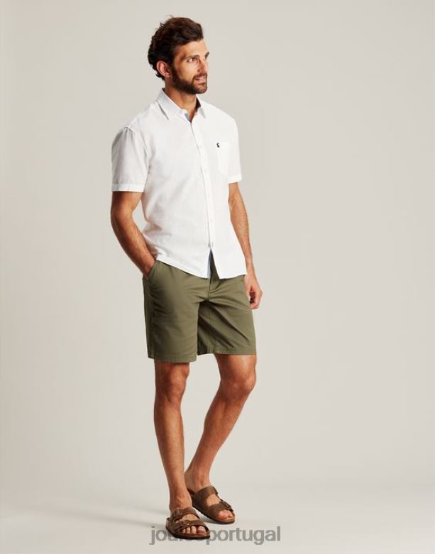 camisa de linho disjuntor homens branco Joules vestuário 2X26V219
