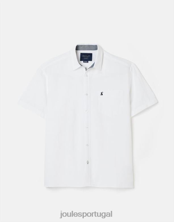 camisa de linho disjuntor homens branco Joules vestuário 2X26V219