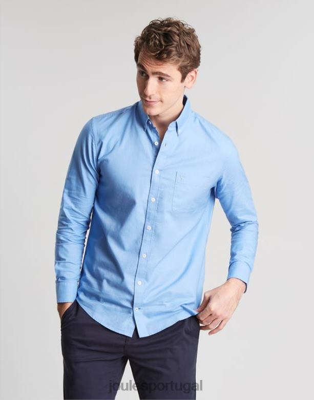 camisa oxford clássica homens azul Joules vestuário 2X26V197