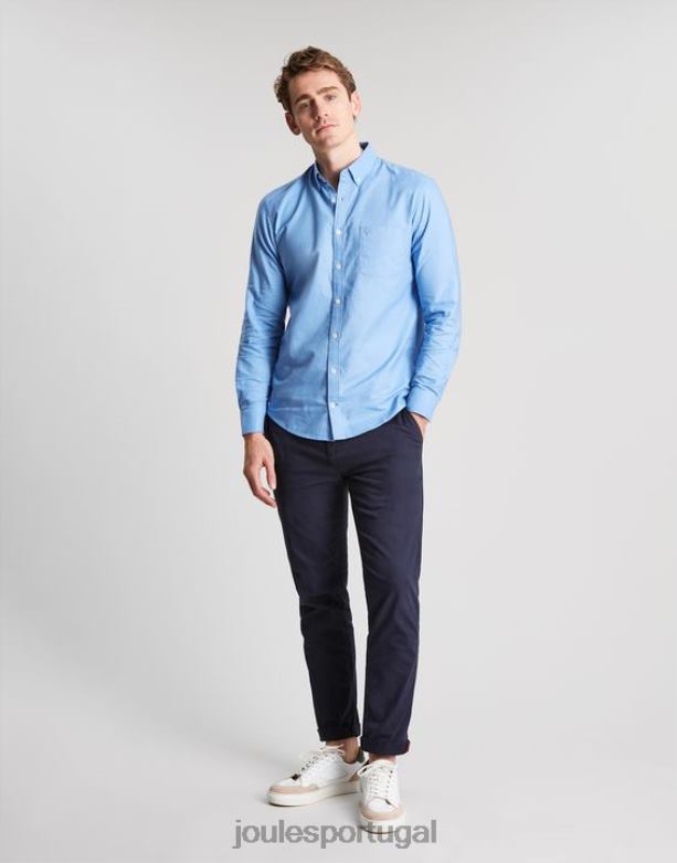 camisa oxford clássica homens azul Joules vestuário 2X26V197
