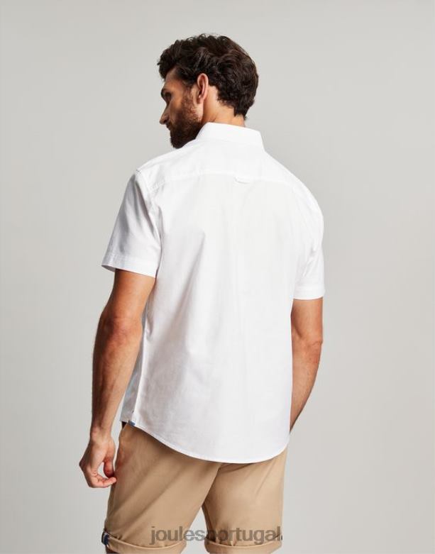 camisa oxford clássica homens branco Joules vestuário 2X26V233