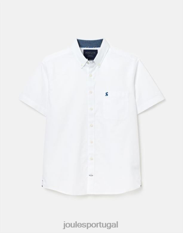 camisa oxford clássica homens branco Joules vestuário 2X26V233