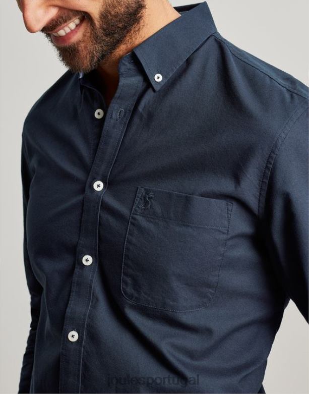 camisa oxford clássica homens marinha francesa Joules vestuário 2X26V164