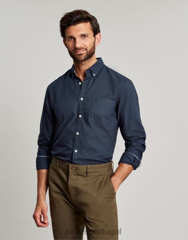 camisa oxford clássica homens marinha francesa Joules vestuário 2X26V164