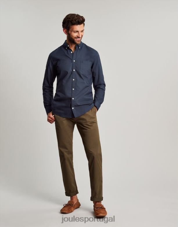 camisa oxford clássica homens marinha francesa Joules vestuário 2X26V164