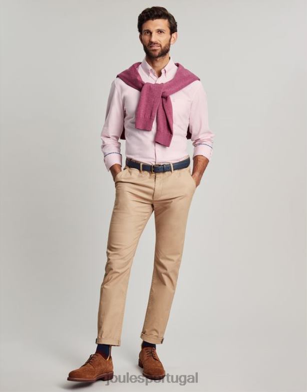 camisa oxford clássica homens rosa Joules vestuário 2X26V235