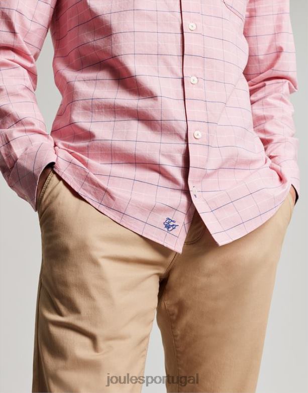 camisa xadrez clássica de manga comprida welford homens cheque rosa Joules vestuário 2X26V247