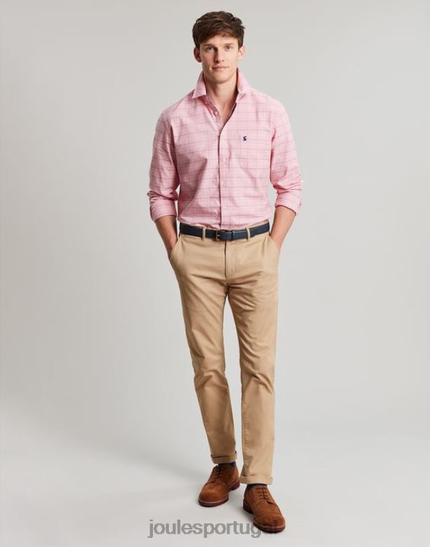 camisa xadrez clássica de manga comprida welford homens cheque rosa Joules vestuário 2X26V247