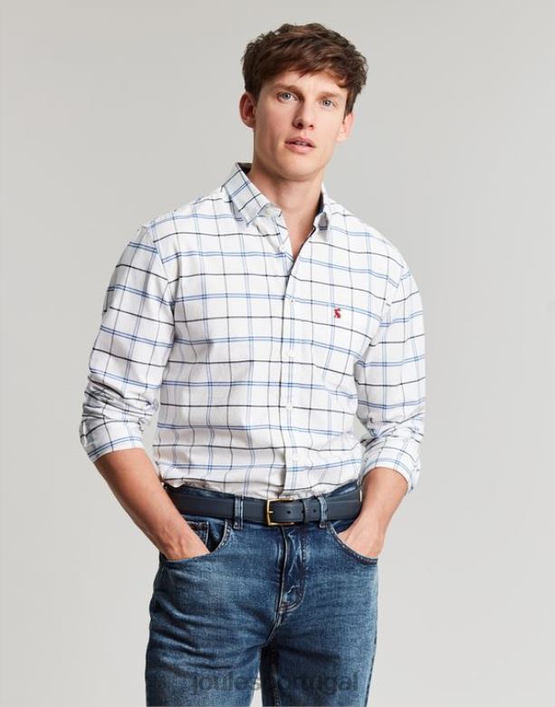camisa xadrez clássica welford homens cheque da marinha Joules vestuário 2X26V239