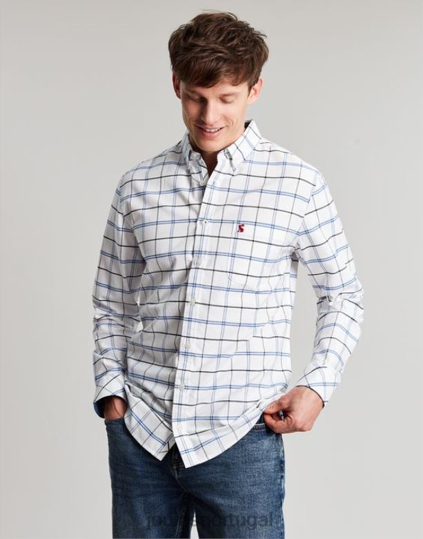 camisa xadrez clássica welford homens cheque da marinha Joules vestuário 2X26V239