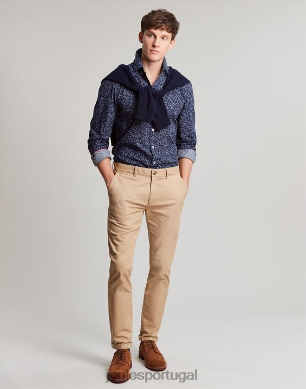 convite camisa estampada classic fit homens cantiga da marinha Joules vestuário 2X26V211