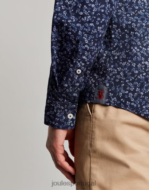 convite camisa estampada classic fit homens cantiga da marinha Joules vestuário 2X26V211