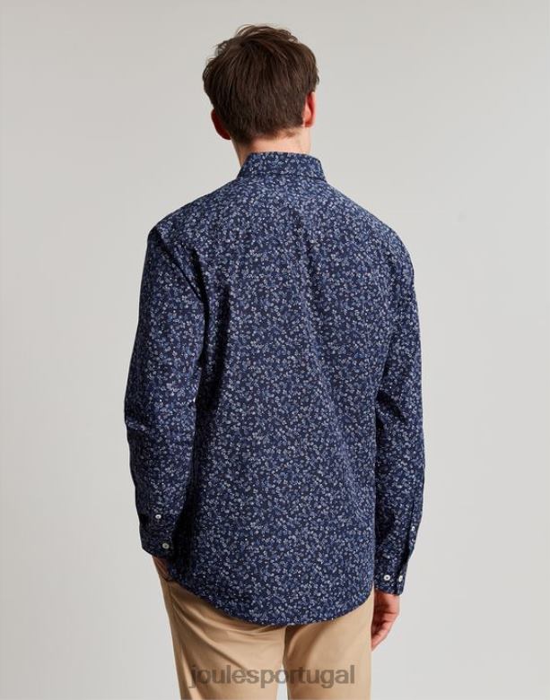 convite camisa estampada classic fit homens cantiga da marinha Joules vestuário 2X26V211