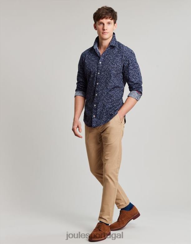 convite camisa estampada classic fit homens cantiga da marinha Joules vestuário 2X26V211